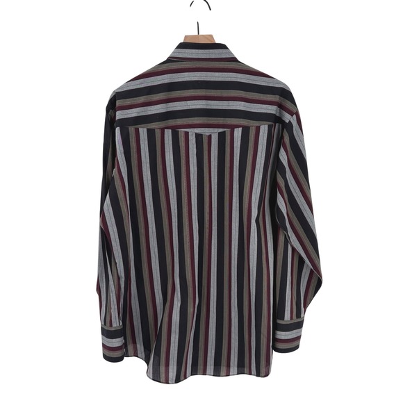 Men's Ely Cattleman Long Sleeve Stripe Western Snap Shirt XL - Picture 3 of 7